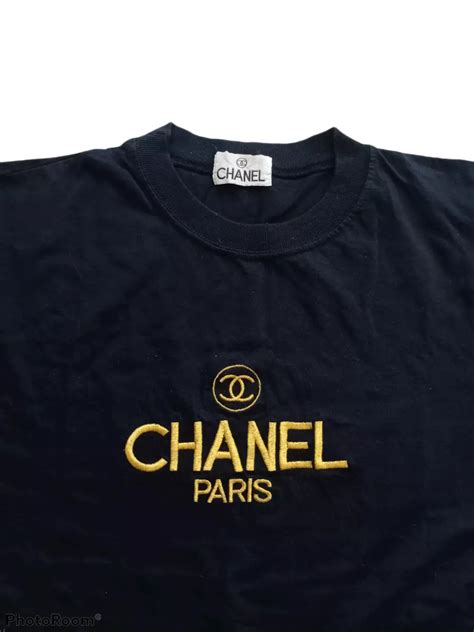 t-shirt chanel vintage|pre owned Chanel shirts.